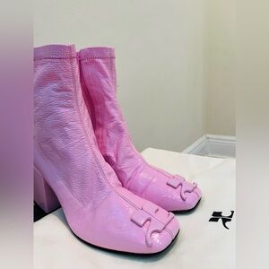 Courrèges
70mm tonal logo-plaque vinyl boots